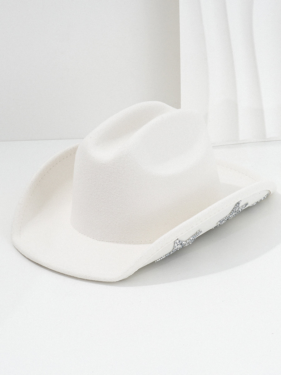 Fashion Retro Diamond Star Western Cowboy Hat
