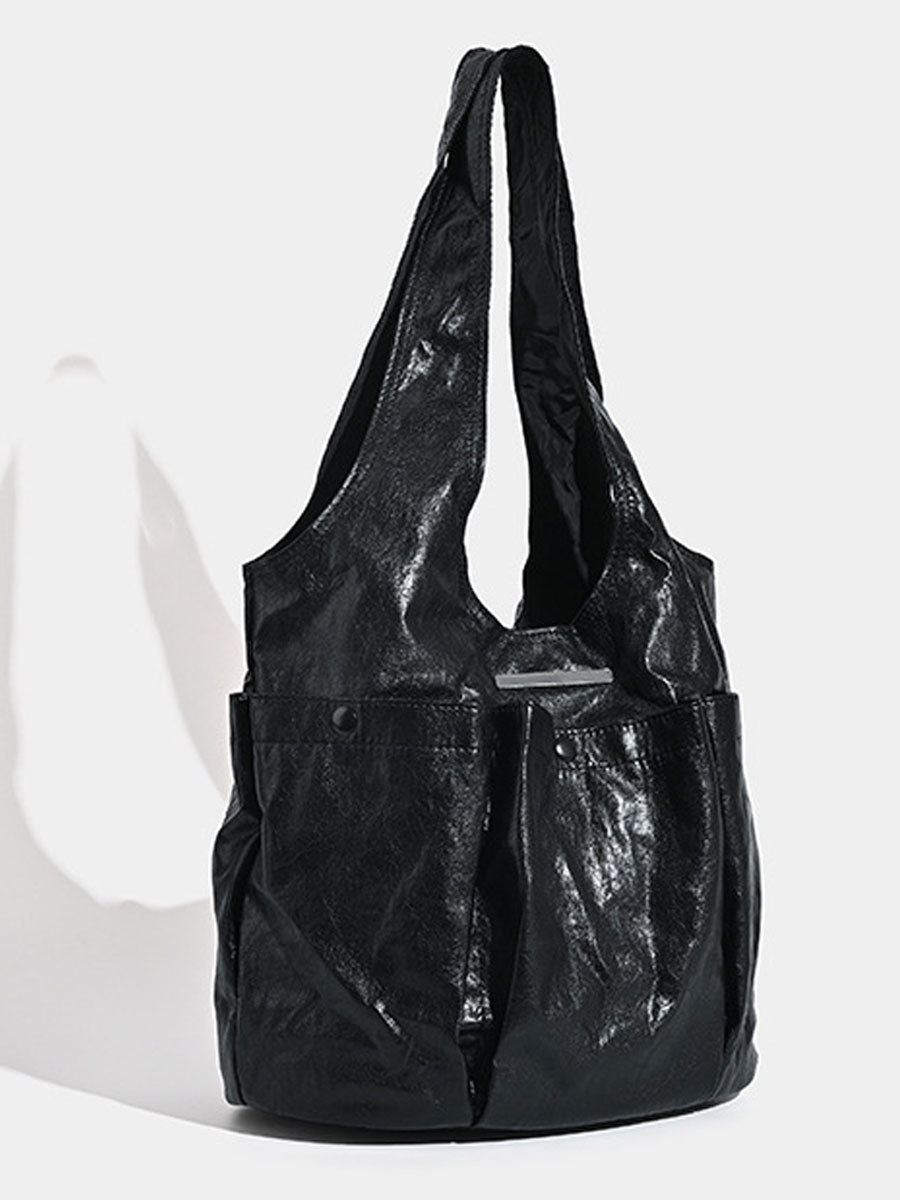 Vintage Multi-Pocket Eco-Leather Underarm Bag