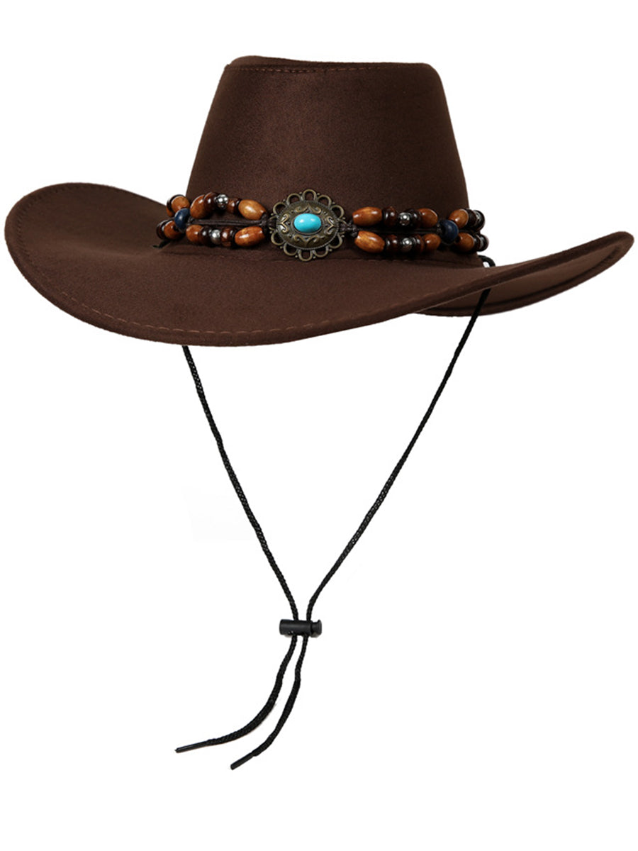 Retro Western Knight Hat Sun Protection Wide Brim Cowboy Hat