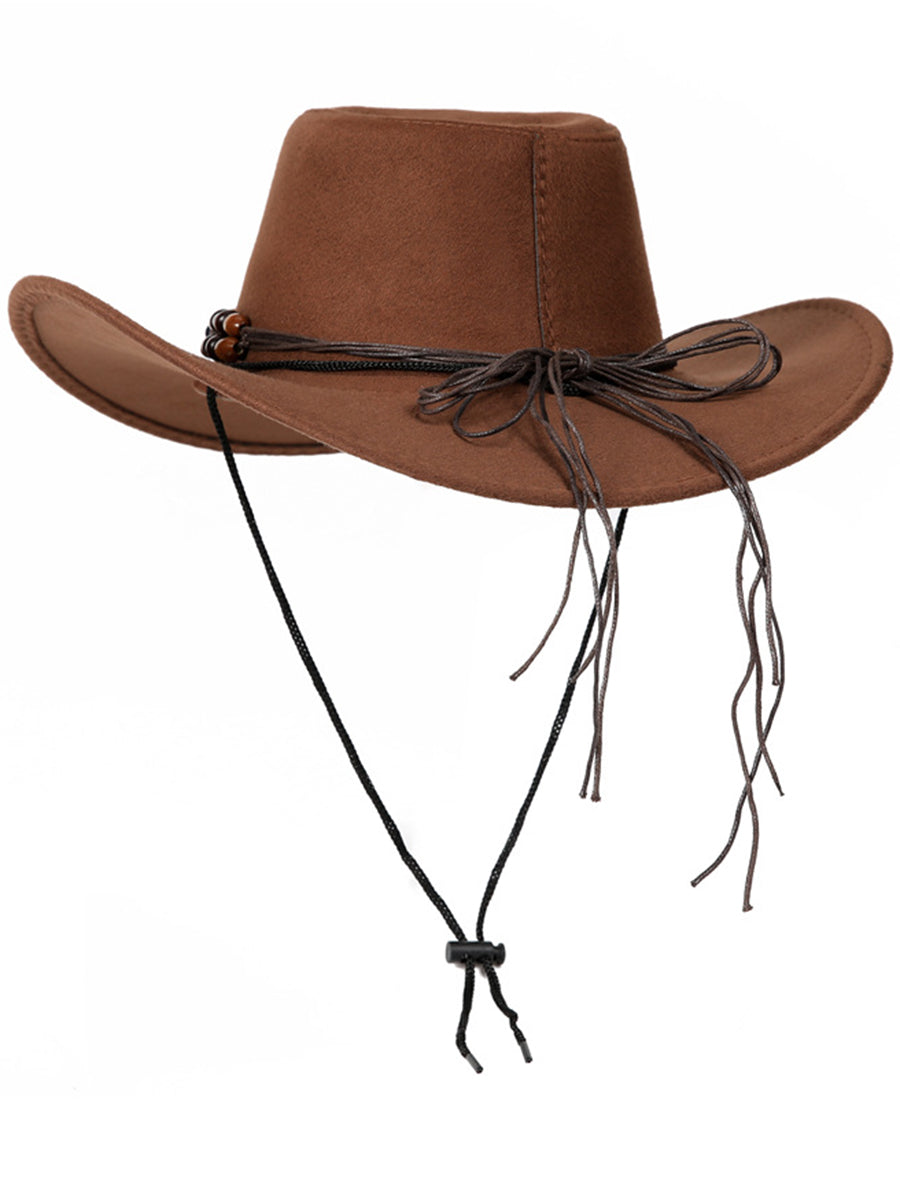 Retro Western Knight Hat Sun Protection Wide Brim Cowboy Hat