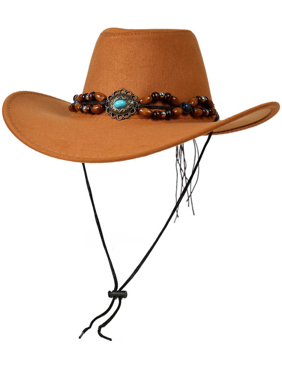 Retro Western Knight Hat Sun Protection Wide Brim Cowboy Hat