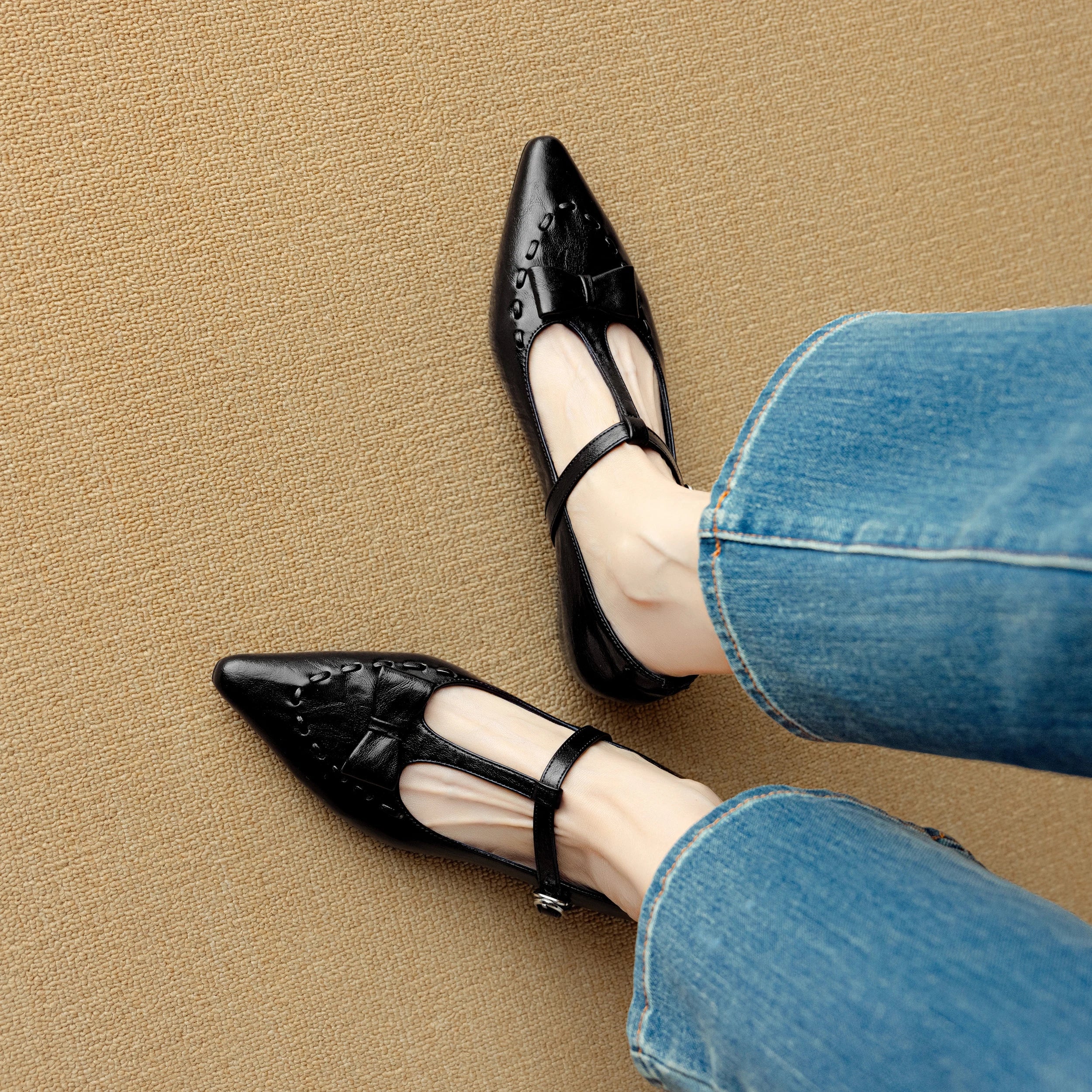 Tiara Genuine Leather Pumps