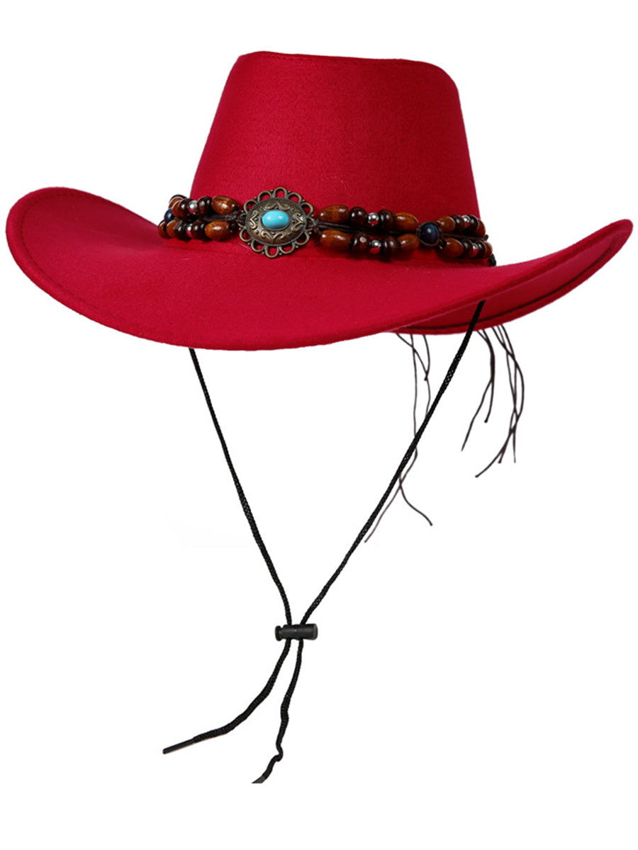 Retro Western Knight Hat Sun Protection Wide Brim Cowboy Hat