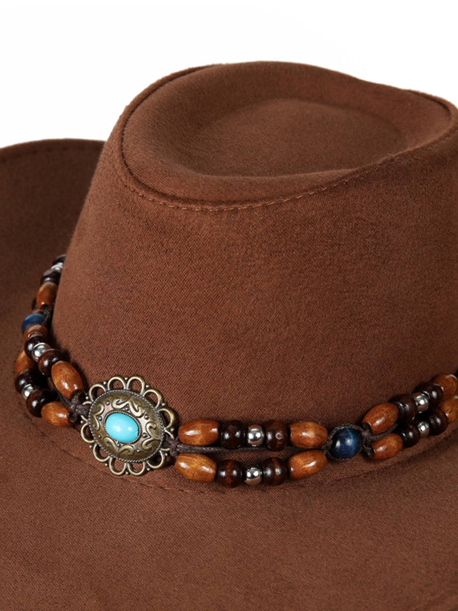Retro Western Knight Hat Sun Protection Wide Brim Cowboy Hat