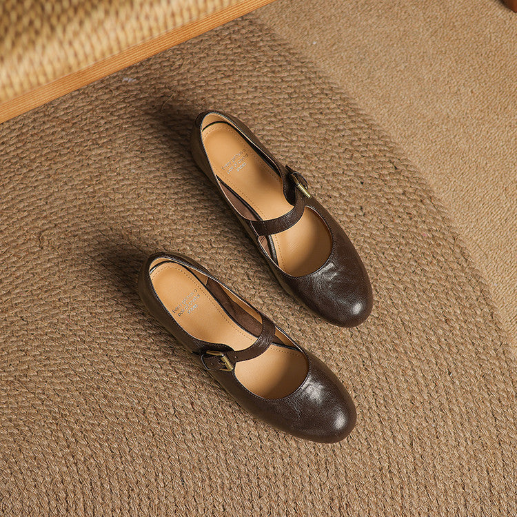 Elva Genuine Leather Shoes