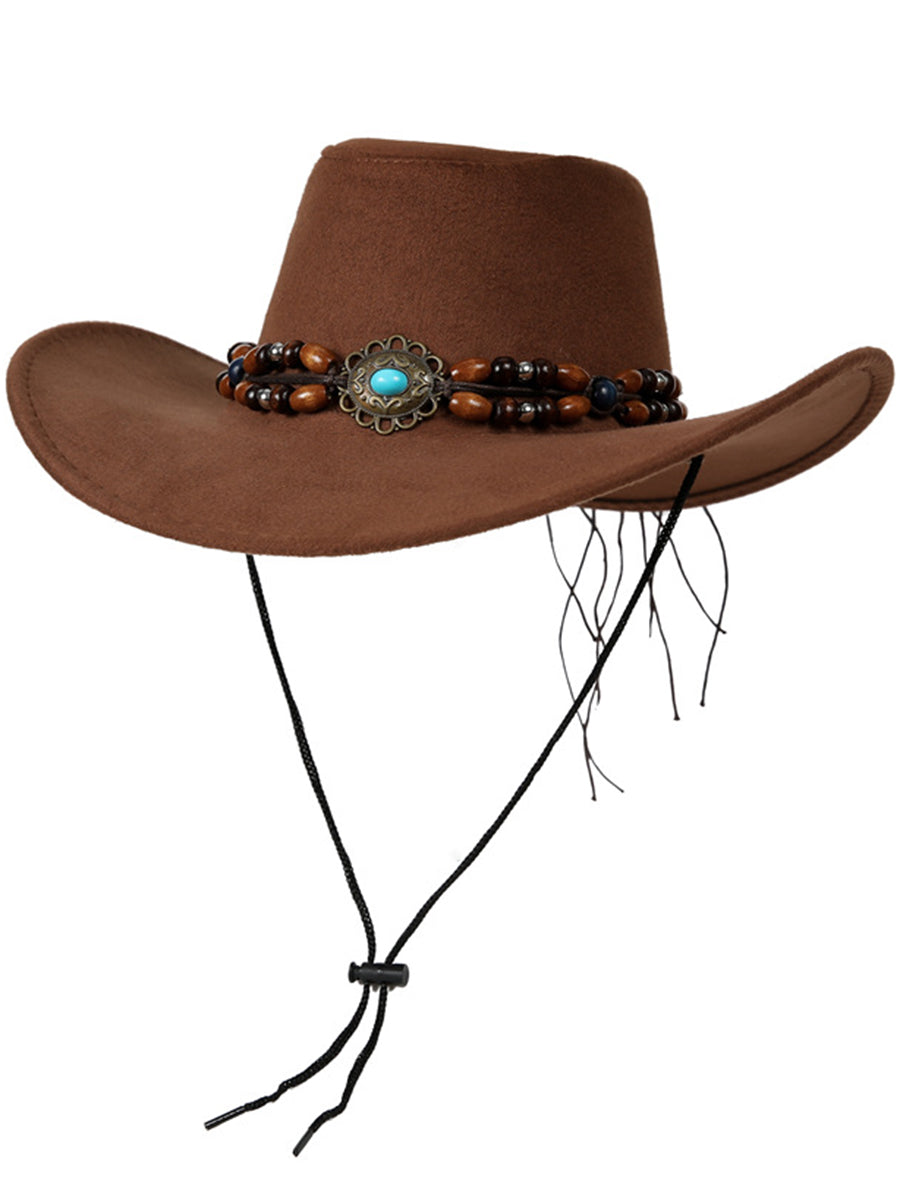 Retro Western Knight Hat Sun Protection Wide Brim Cowboy Hat